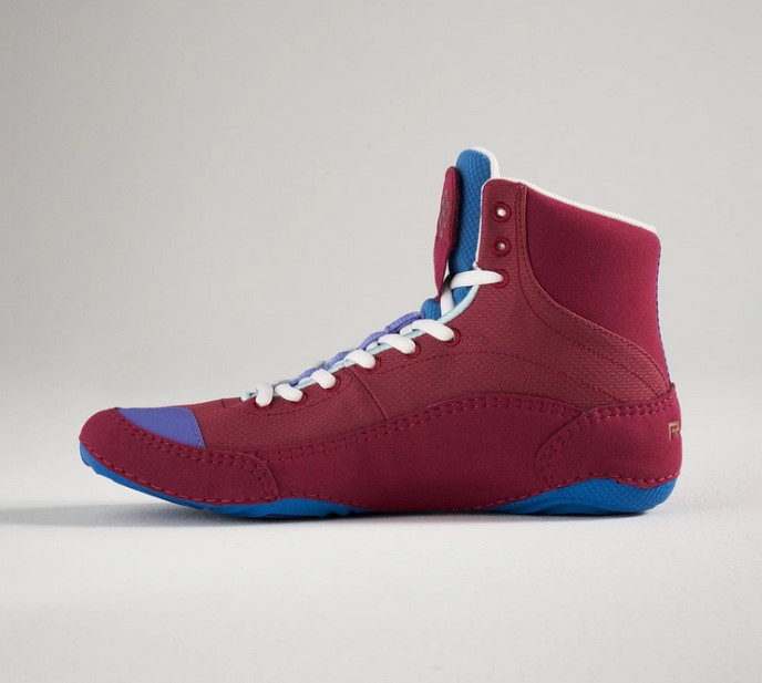 Maroon and gold wrestling shoes outlet